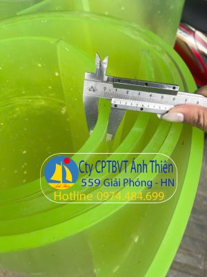 Tấm nhựa PU màu xanh vàng dày 10mm