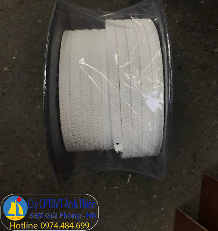 Dây tết chèn Teflon chịu nhiệt màu trắng