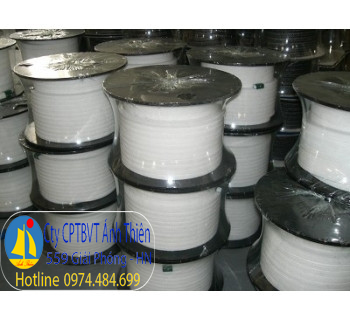 Dây tết chèn Teflon chịu nhiệt màu trắng