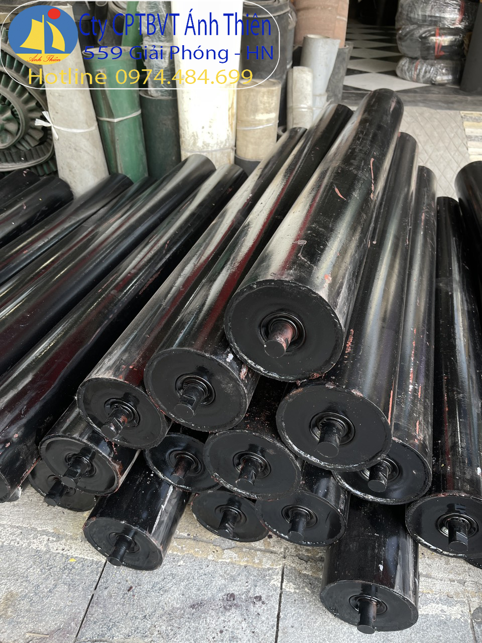 Rullo D141 x dài 1300 x trục dài 1360mm, trục 25mm – Gia công theo yêu cầu