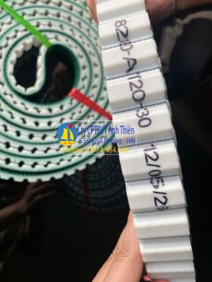 Dây Pu lõi thép mã AT20 rộng 30 chu vi 8280mm đắp gai nhám 5mm
