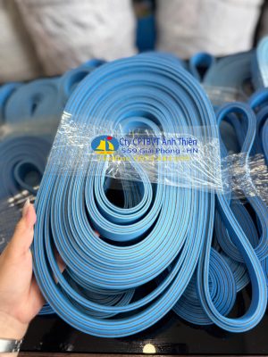 Dây Đai Dẹt Hai Mặt Xanh Dày 4mm